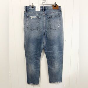 Lucky Brand NWT Drew Mom High Rise Taper Denim Jeans Size 16/33 Blue
